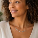 Collier prénom personnalisé "Mes amours à moi" en argent 925 ou plaqué or – bijou unique fête des Mères ou Saint-Valentin