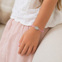 Bracelet personnalisé nuage sur cordon en argent 925 ou plaqué or