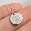 Pendentif Les Petits Monstres en Argent 925 à personnaliser