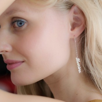 Boucles d'oreilles prénom