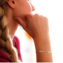 Bracelet prénom découpé sur chaine