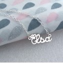 Collier Prénom Découpé manuscrit Argent 925