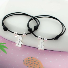 Bracelet enfant personnage gravé