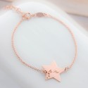 Bracelet étoiles perforées à personnaliser