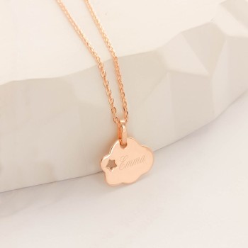 Pendentif à personnaliser étoile dans un nuage