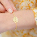 Bracelet étoile dans un nuage sur chaîne à personnaliser