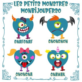 Les Petits Monstres de MonBijouPerso
