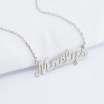Collier Prénom Découpé en Argent 925