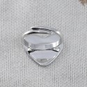Bague Argent Ajustable Coeur à graver