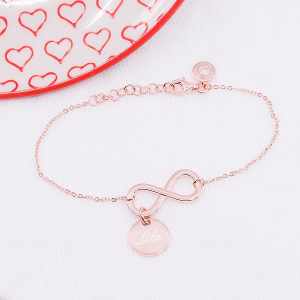 Bracelet Infini et pampilles à personnaliser