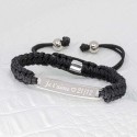 Bracelet homme Shamballa rectangle