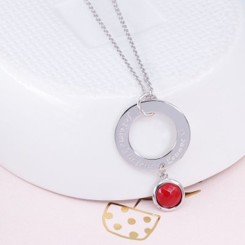 Collier personnalisé pampilles pierres naturelles