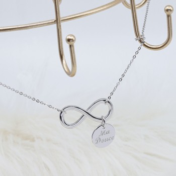 Collier Infini et pampilles à personnaliser