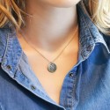 Collier Nacre et Initiale à personnaliser