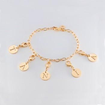 Bracelet Charms Initiales