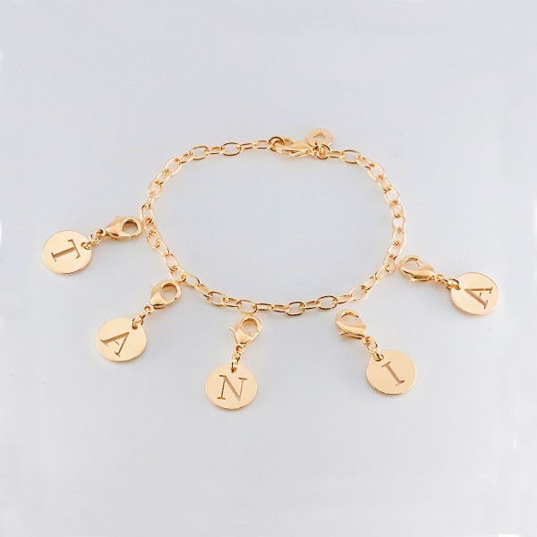 Bracelet Charms Initiales