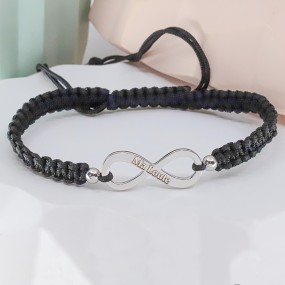 Bracelet Shamballa infini à personnaliser