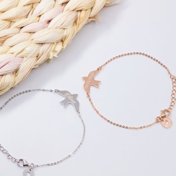 Bracelet hirondelle à personnaliser