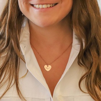 Pendentif gravé "mon petit coeur"