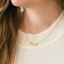 Collier prénom lettre Cursive en Or 18 carat