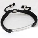 Bracelet homme Shamballa rectangle