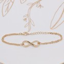 Bracelet Infini à personnaliser en plaqué or 