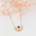 Collier Lapis Triangle