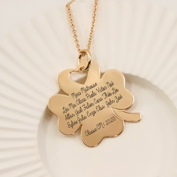 Pendentif Trèfle Spéciale Maitresse