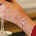 Bracelet Infini à personnaliser en argent