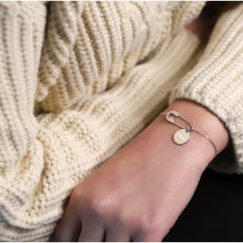 Bracelet Médaille Epingle à Nourrice