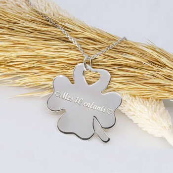 Pendentif Trèfle Spéciale Maitresse