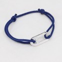 bracelet homme ovale sur cordon