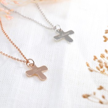 Collier Croix à personnaliser