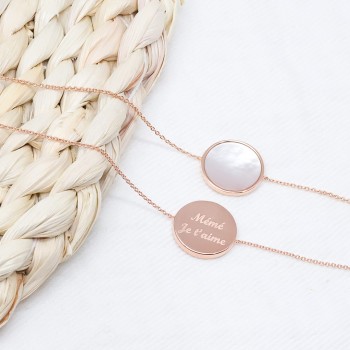 Bracelet Nacre et Argent à personnaliser