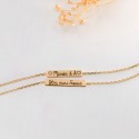 Bracelet double plaque à graver