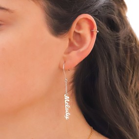 Boucles d'oreilles prénom 