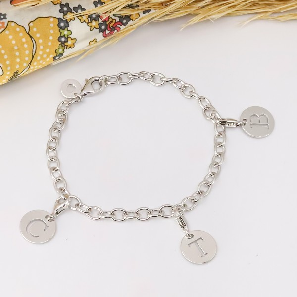 Bracelet Charms Initiales