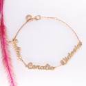 Bracelet prénom découpé sur chaine