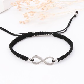 Bracelet Shamballa infini à personnaliser