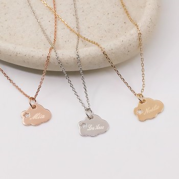 Pendentif à personnaliser étoile dans un nuage