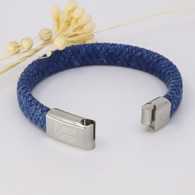 Bracelet Acier Tressé Jeans