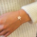 Bracelet étoiles perforées à personnaliser