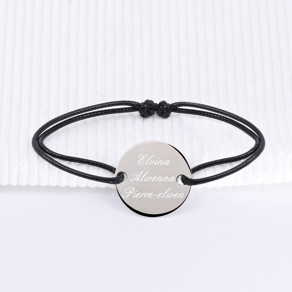 Bracelet médaillon personnalisé pour homme en Argent 925