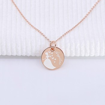 Ma petite Princesse en argent rosé