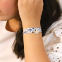 Bracelet Liberty triple tour Fée à personnaliser- Myosotis
