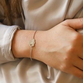 Bracelet étoile dans un nuage sur chaîne à personnaliser