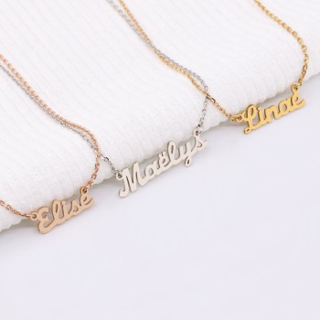 Collier Prénom Découpé en Argent 925