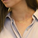 Collier prénom lettre Cursive en Or 18 carat