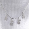 Collier personnalisé Maman / Enfant argent 925