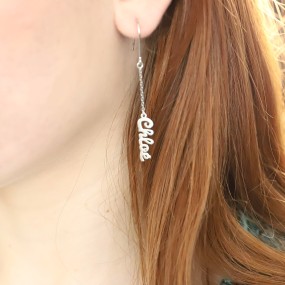 Boucles d'oreilles prénom 